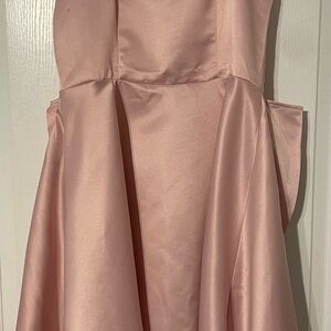 Chic Pink Satin Gown